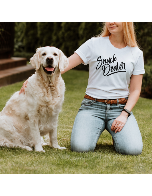 "Snack Dealer" T-Shirt - Show Off Your Snacking Skills with Our Fun and Playful Tee!