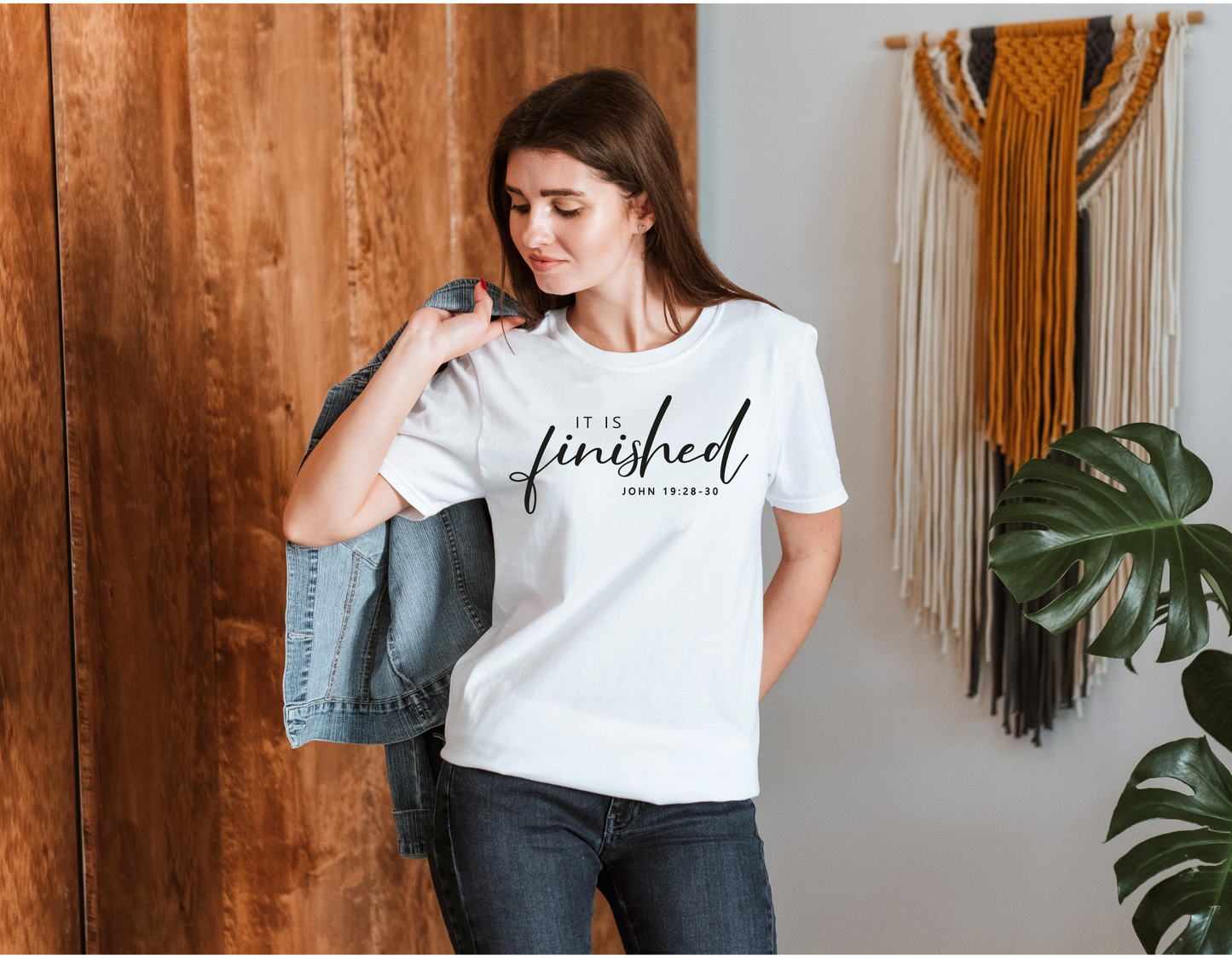 Celebrate the Power of Grace with Our 'It Is Finished' John 19 Bible Verse T-Shirt