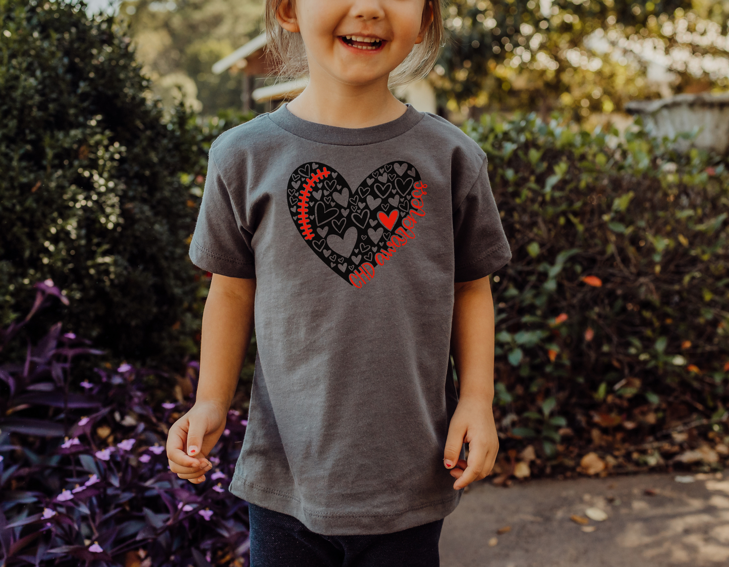 Support CHD Awareness with Our Stitched Heart T-Shirt - Show Your Love for Those Affected by CHD