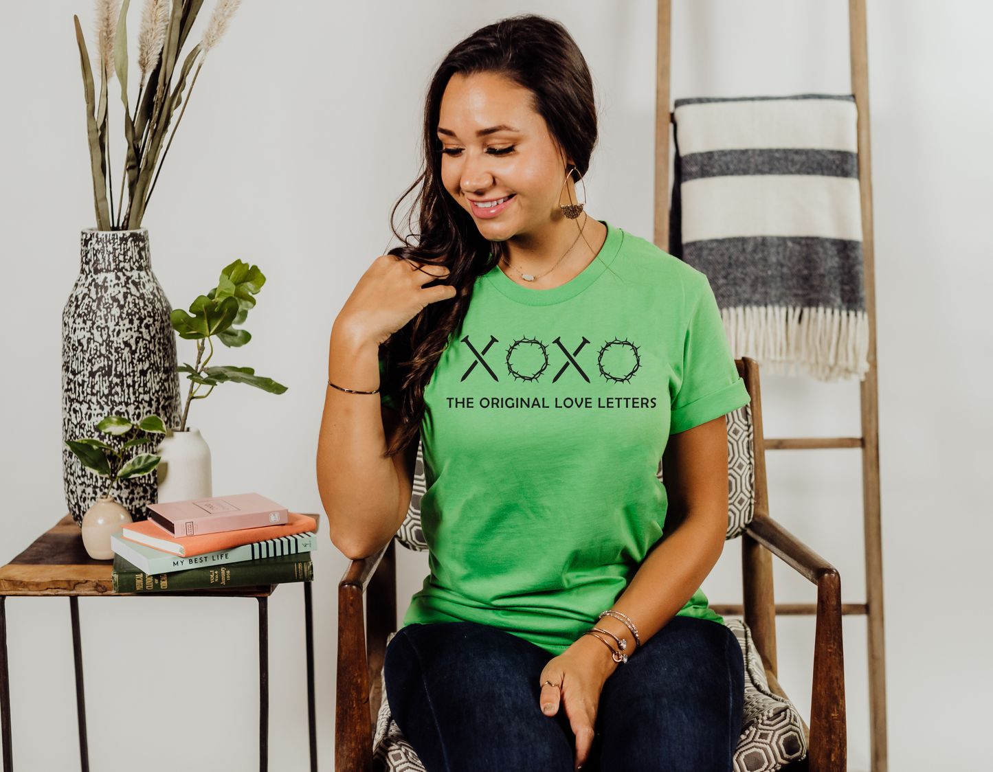 Celebrate Easter with Love: Share the Story of the Cross with Our Nails and Crown of Thorns Love Letters T-Shirt