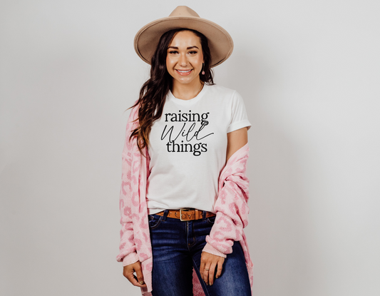 "Raising Wild Things" T-Shirt - Embrace the Chaos of Parenthood with Our Fun Tee!