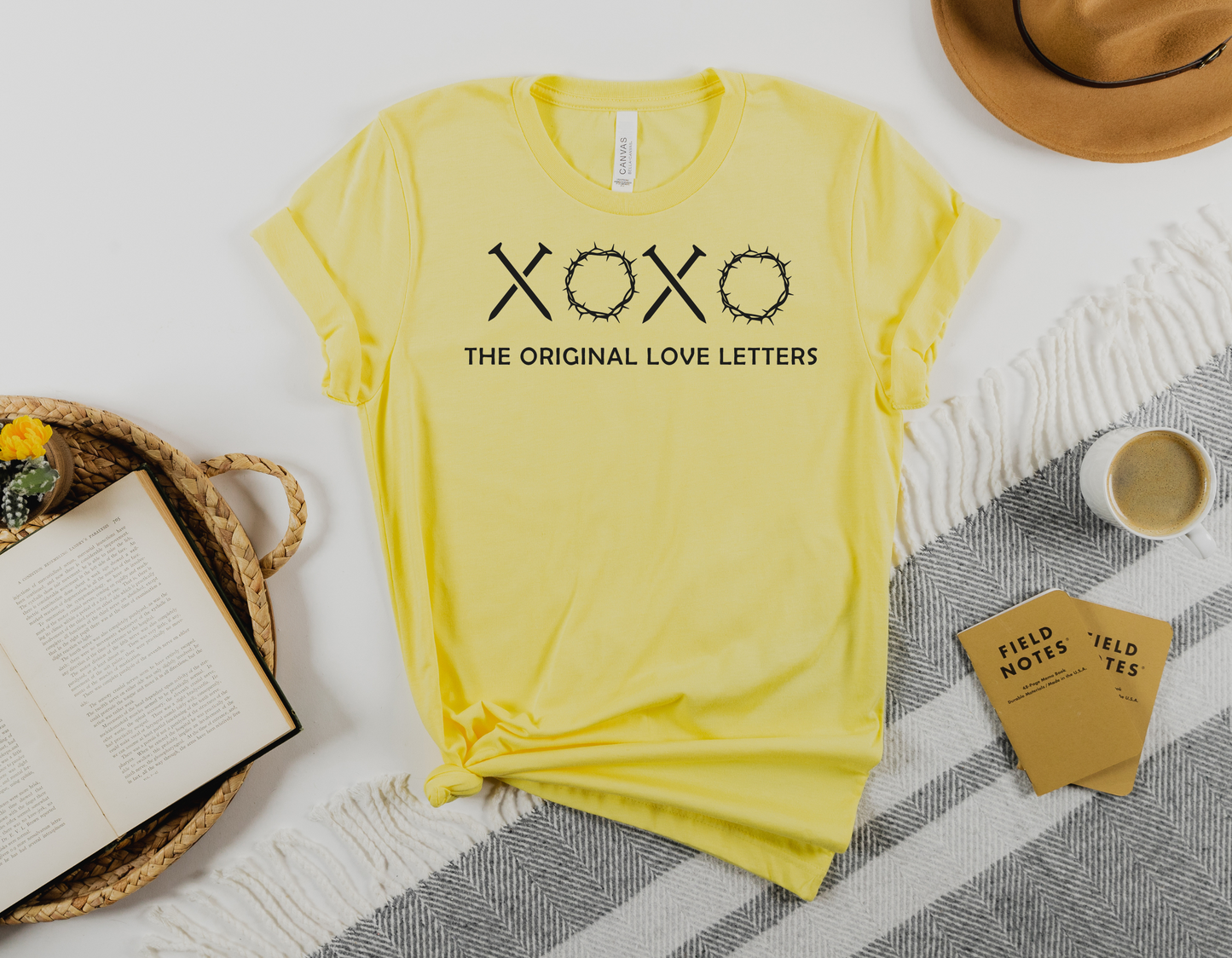 Celebrate Easter with Love: Share the Story of the Cross with Our Nails and Crown of Thorns Love Letters T-Shirt