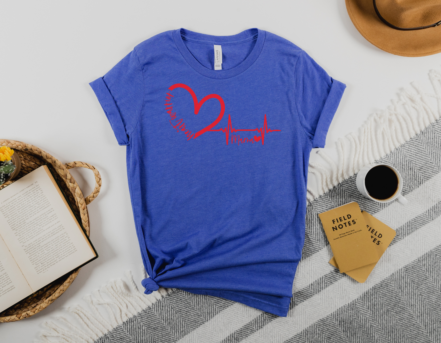 EKG Pulse of a Heart Warrior Mama: Show Your Support with Our Trendy T-Shirt