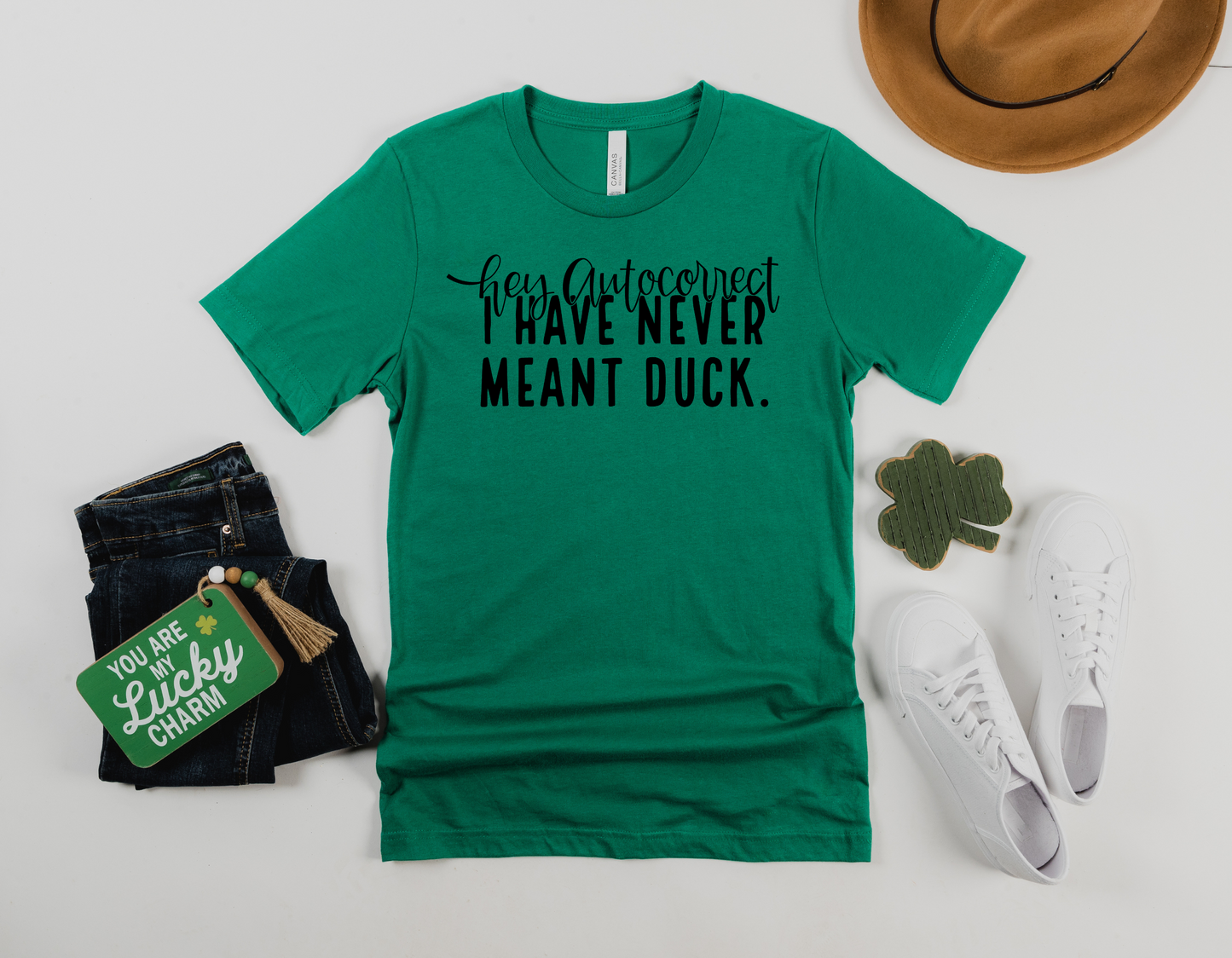 Funny Autocorrect T-Shirt: Hey Autocorrect, I Have Never Meant 'Duck'!