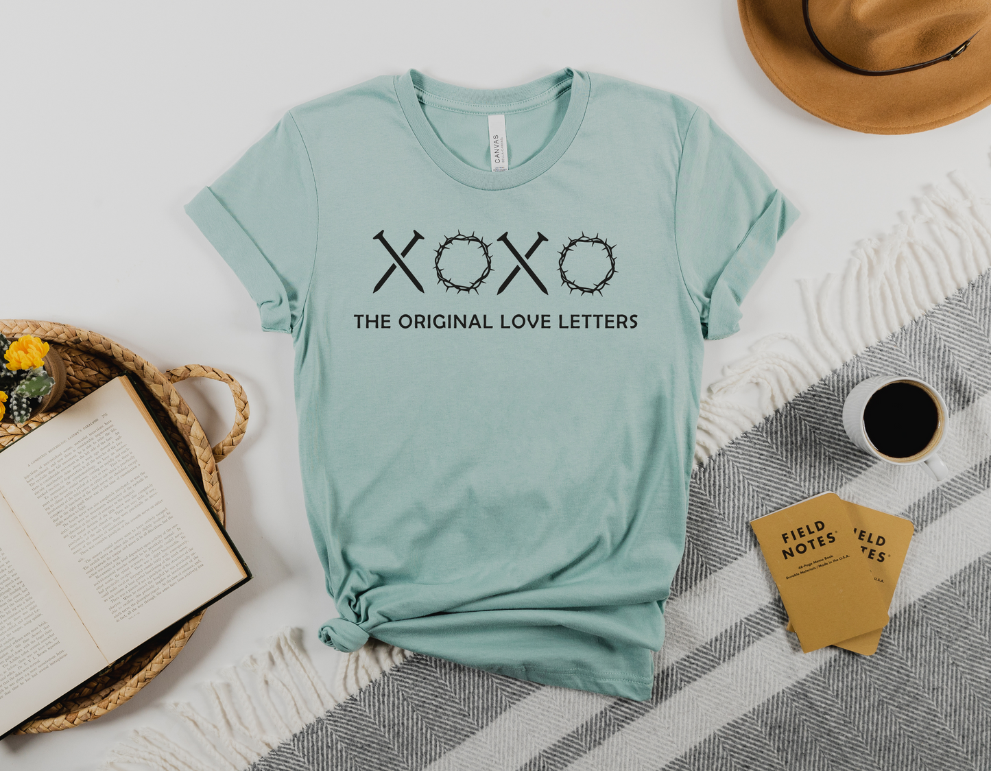 Celebrate Easter with Love: Share the Story of the Cross with Our Nails and Crown of Thorns Love Letters T-Shirt