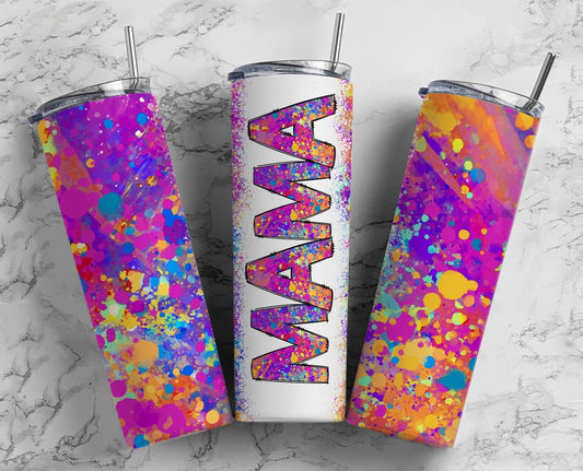 Stay Trendy and Hydrated with Our Splatter Mama Tumbler