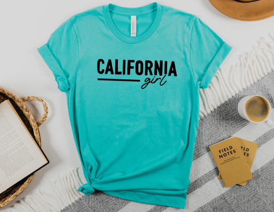 California Dreamin': Our California Girl T-Shirt for West Coast Lovers