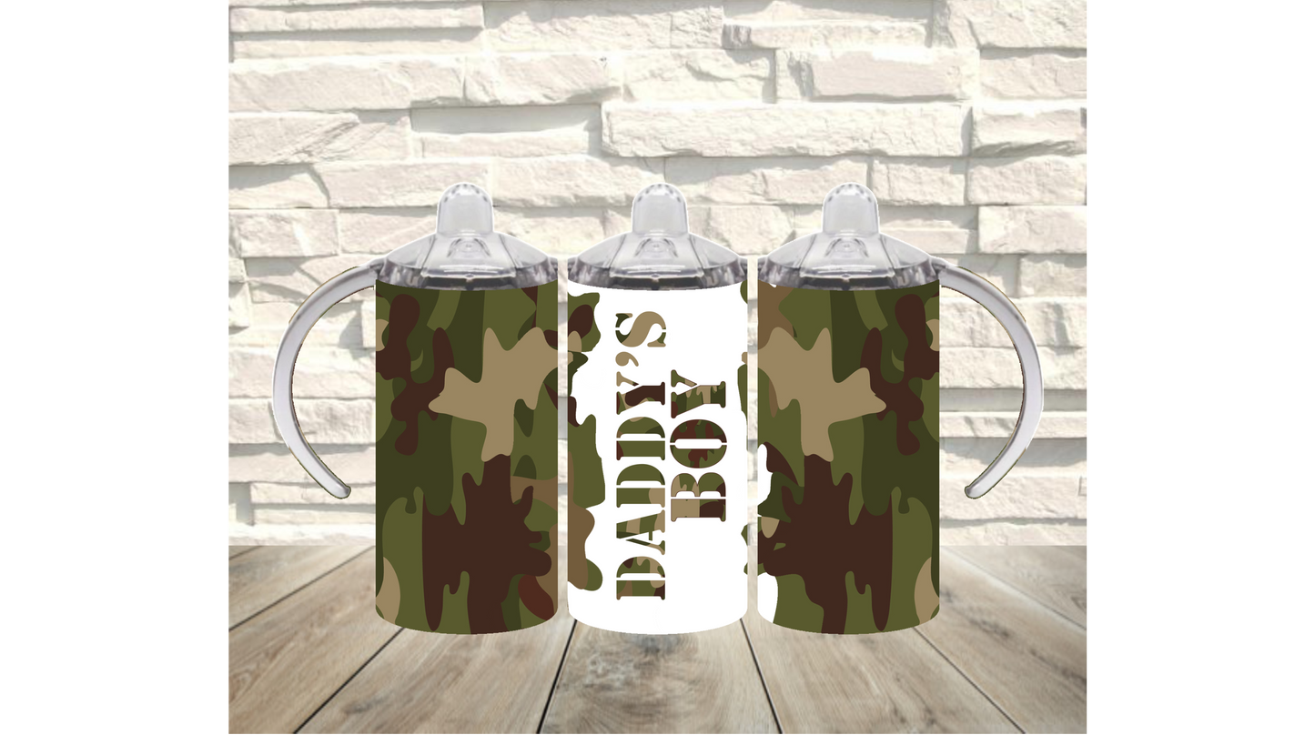 Get Ready for Your Next Adventure with Our Camo Mama/Daddy and Mini Tumbler Set - Perfect for Matching Parent-Child Bonding Time!