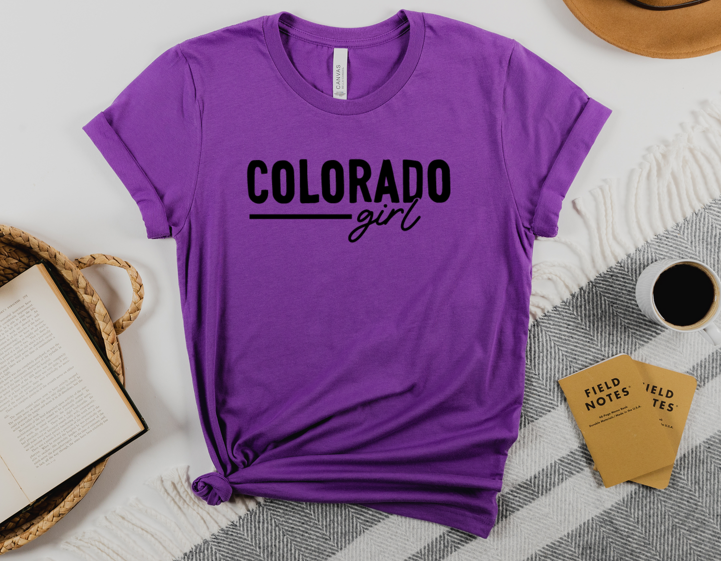 Represent the Rockies with Our Colorado Girl T-Shirt - Perfect for Outdoor Enthusiasts!