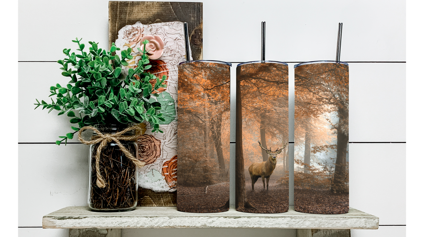 Escape to Nature with Afternoon in the Woods Tumbler - Perfect for Keeping Your Drinks Hot or Cold on the Go!