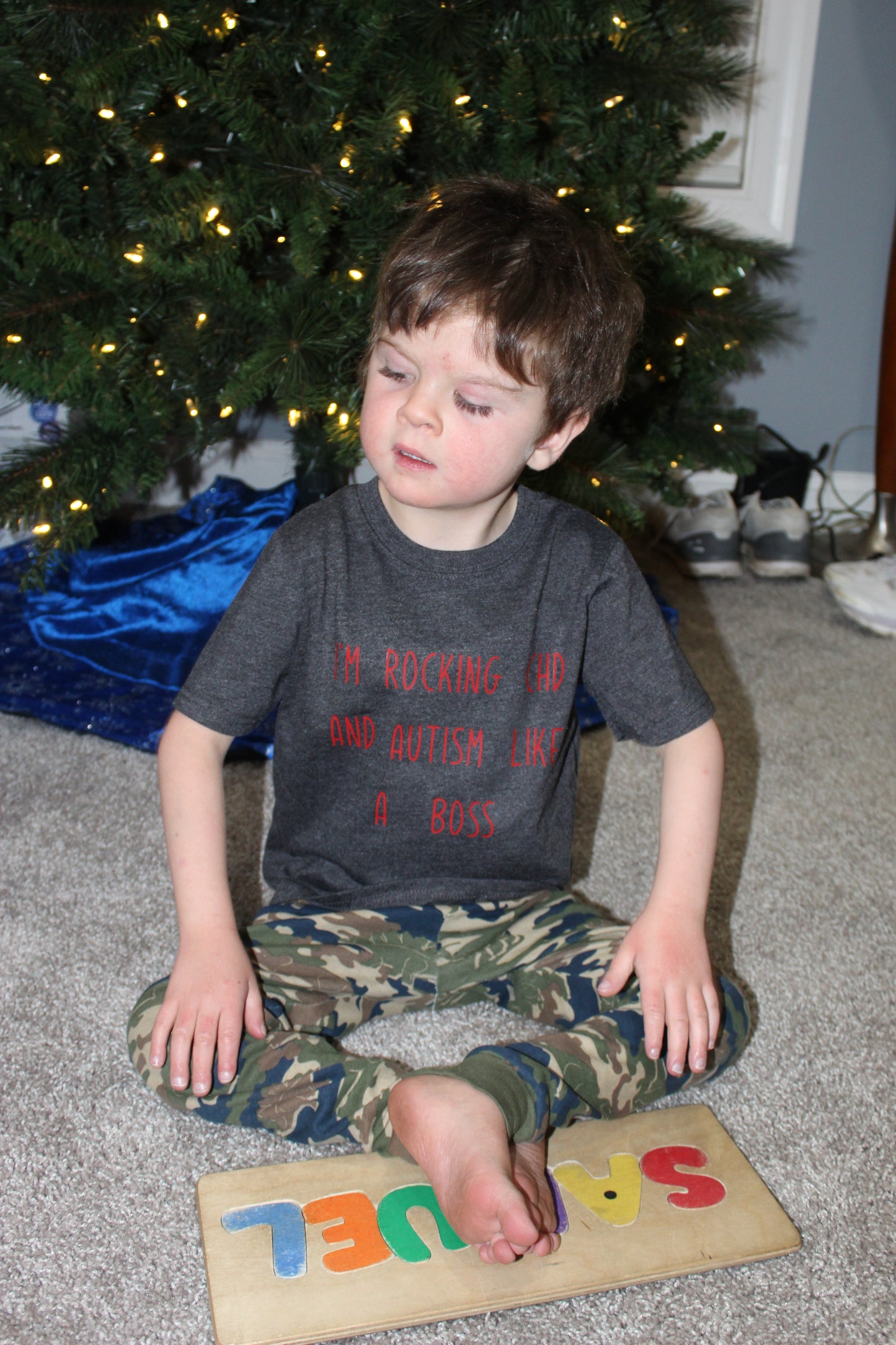 Rocking CHD and Autism Shirt - Supportive and Inspiring Apparel for Those Affected by Heart Defects and Autism