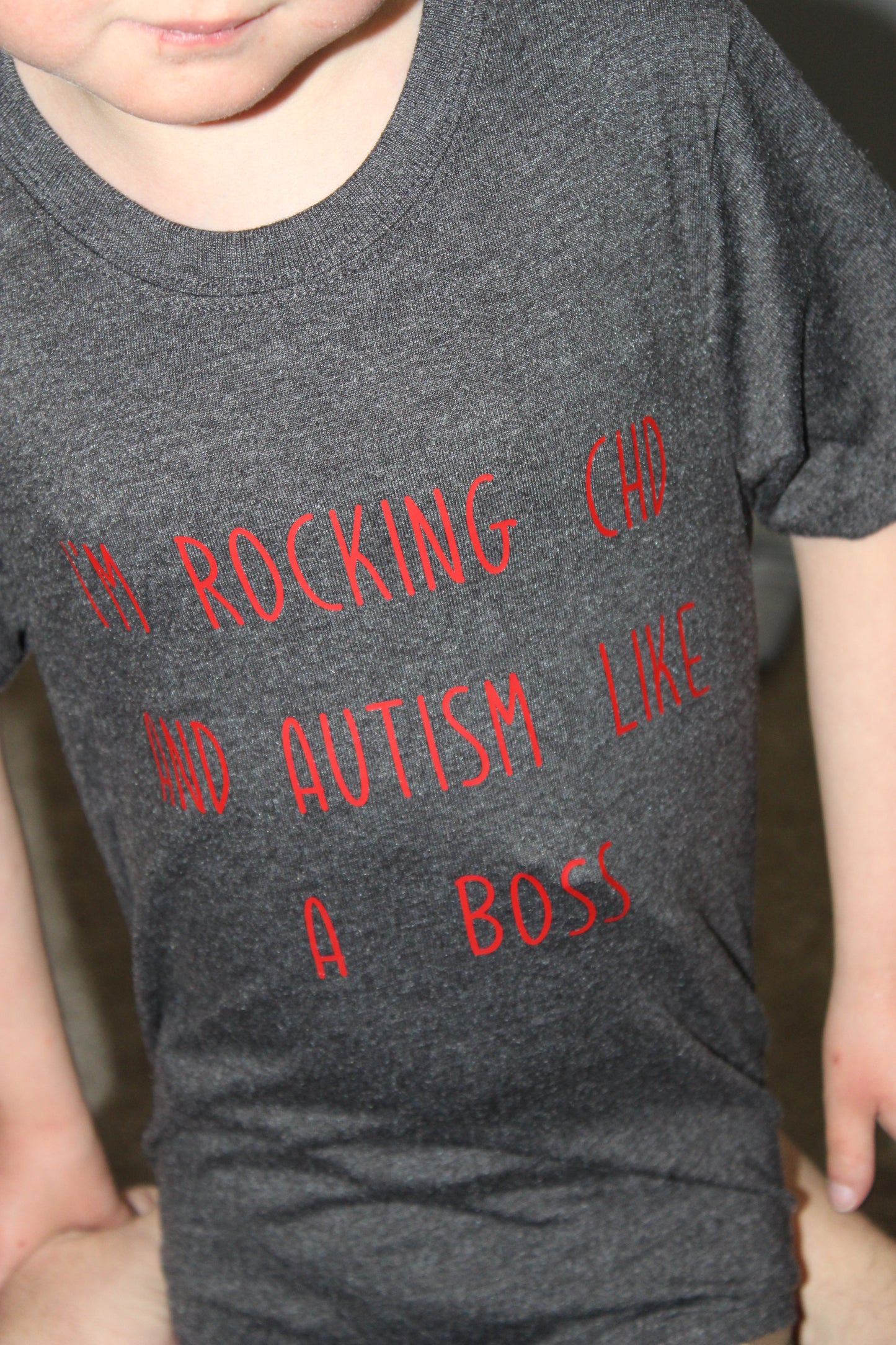 Rocking CHD and Autism Shirt - Supportive and Inspiring Apparel for Those Affected by Heart Defects and Autism