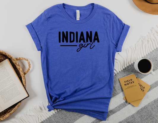 Indiana Girl T-Shirt: Show Your Hoosier State Pride in Style!