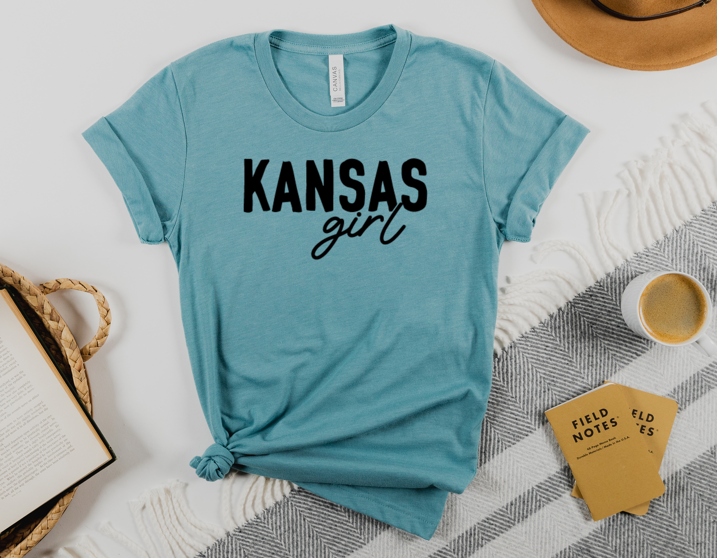 Kansas Girl T-Shirt: Show Off Your Sunflower State Love in Style!