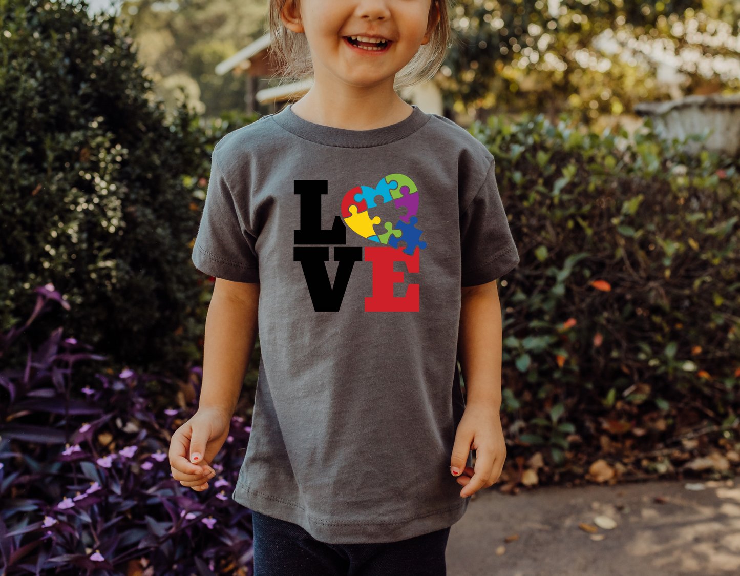 Show Your Support for the Autism Community with Our Love and Autism T-Shirt - A Perfect Gift for Autism Awareness