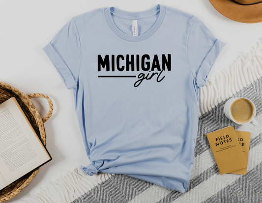 Michigan Girl T-Shirt: Show Your Great Lakes State Pride in Style!