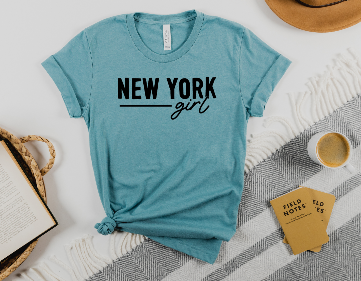 "New York Girl" T-Shirt: Show Your State Pride in Style! - Buy Now.