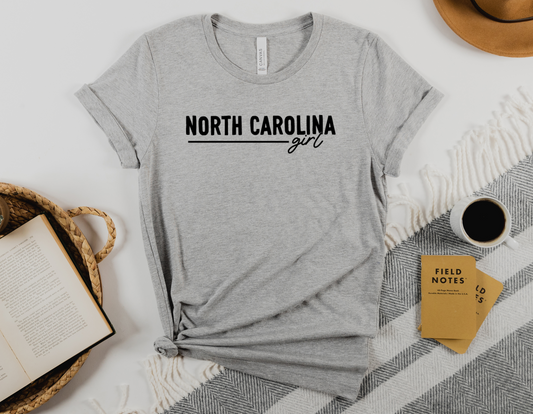 North Carolina Girl T-Shirt: Show Your State Pride in Style! - Shop Now.