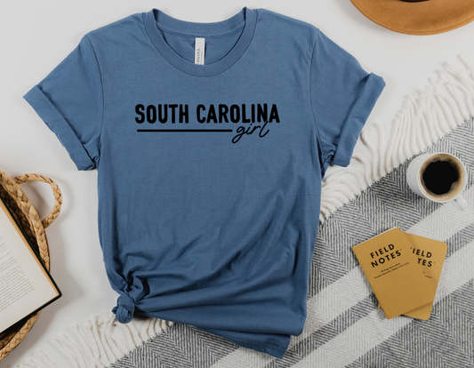 Show Off Your Southern Charm with Our South Carolina Girl T-Shirt - Order Now!