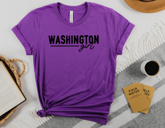 Get Your Washington State Style On with Our Washington Girl T-Shirt - Order Now!