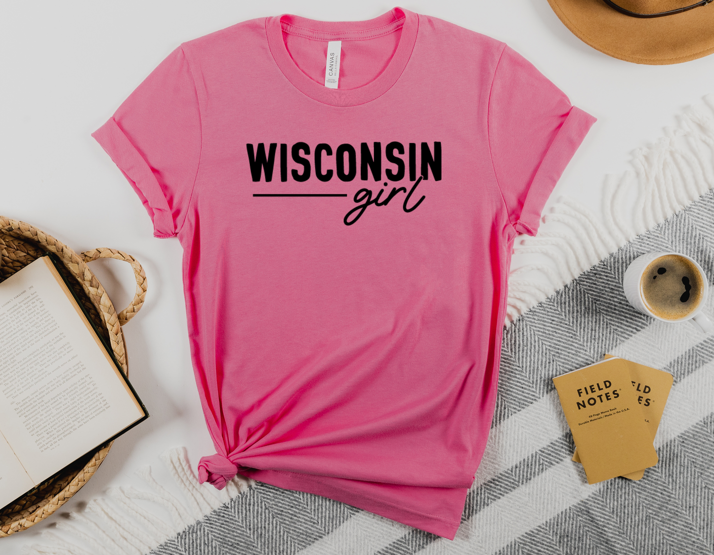 Get Your Wisconsin Style On with Our Wisconsin Girl T-Shirt - Order Now!