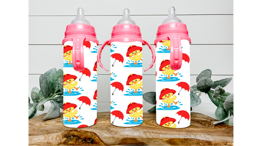 Quack Up Your Kids with Our Baby Duck Playing in Puddles Tumbler