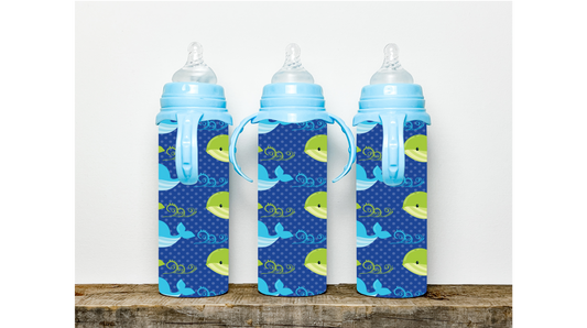 Keep Your Tiny Human Hydrated in Style with Our Whales Baby Bottle Tumbler - Order Now!